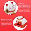 1-10PCS Lucky Beckoning Cat Solar Powered Waving Wealth Good Fortune Awaits Solar-Powered Ornaments For Home, Office, And C