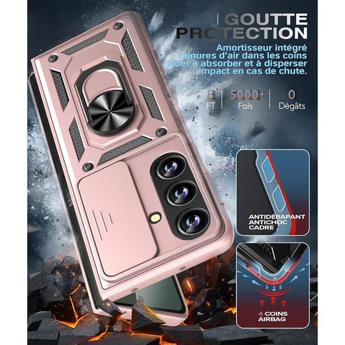 Coque de protection - BOOLING - pour Samsung Galaxy Z Fold 7 - Antichoc - Avec Anneau - Protection Caméra