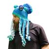 Octopus Adult Tentacle Hat Hand-woven Knitted Octopus Hat Christmas Halloween Costume Cosplay