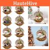Cute Cartoon Acrylic Car Hanging Decoration For Christmas Tree Shell Sleeping Dog