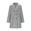 Women's Casual Fashion Jacket Solid Color Lapel Double Button Coat