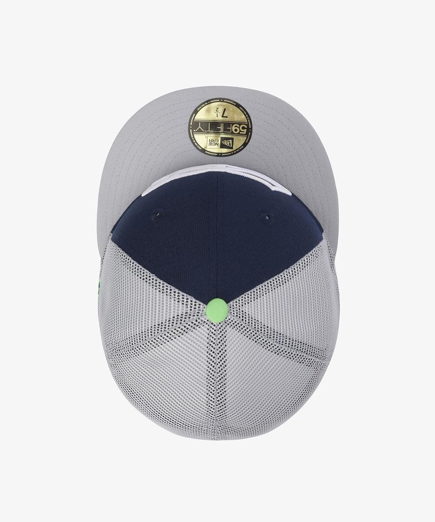 New Era Nfl Seattle Seahawks Basic Mesh Fitted Cap Ocean Blue/Dolphin Grey 15131683