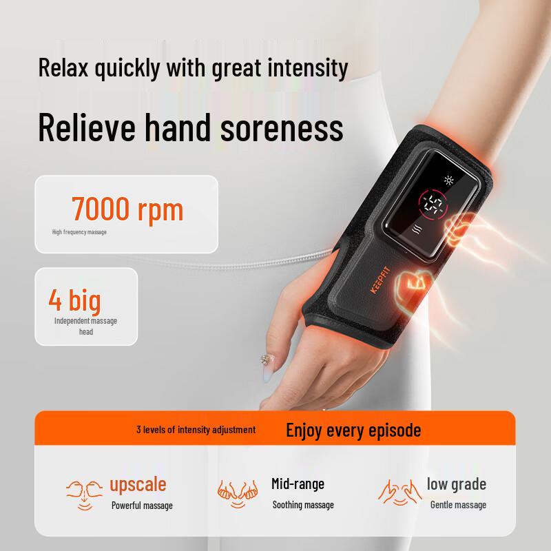 Elektrický masážní přístroj na zápěstí Kepufei s teplem a moxibustí