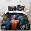 Tupac Shakur Rapper 2Pac Bettwäsche Set 3D Bedruckt Geeignet Für Schlafzimmer Bettbezug Set Mit Kissenbezügen Kinder Heimtextilien