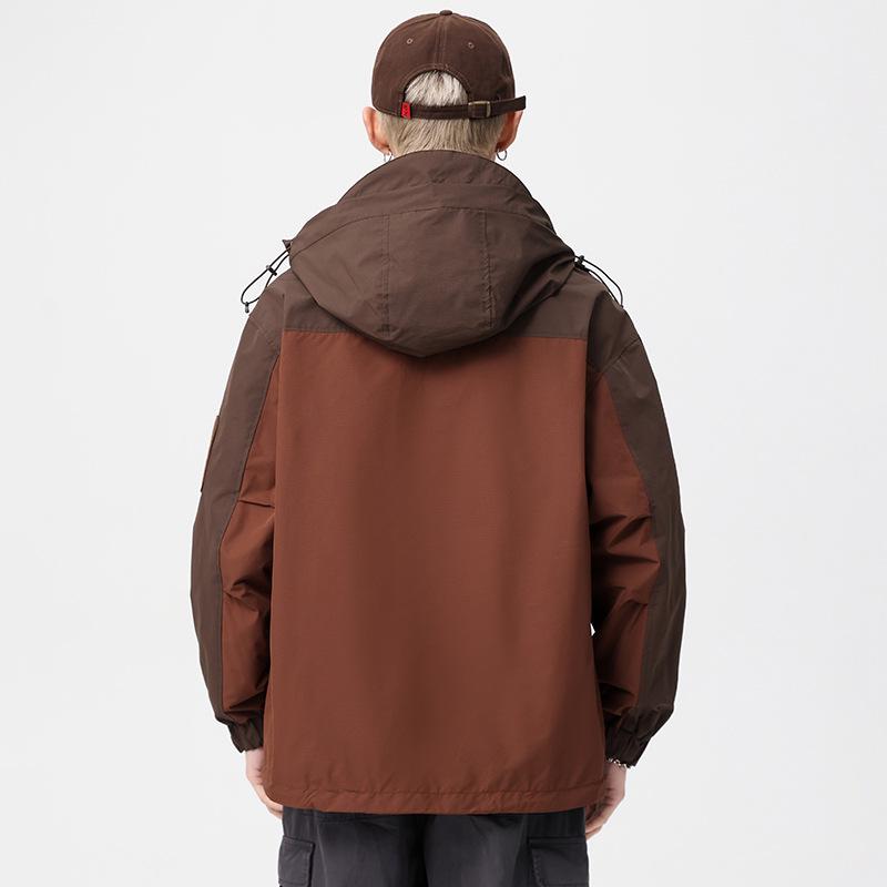 Heren American-Style Trendy Windjack - Lente 2026 Werkkleding, Grote Maten, Voor Lente & Herfst