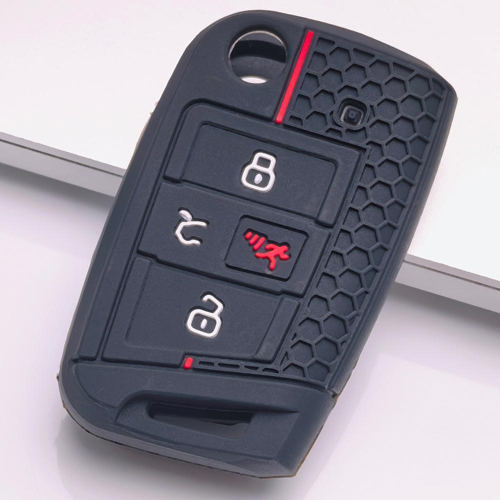 Honeycomb Car Key Cover for Volkswagen Golf 7 MK7 Tiguan MK2 Atlas Jetta Mk7 Passat B8 Arteon Skoda Anti Scratch Shockproof Key Shell Accessory