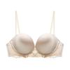 Elegant Lace Underwire Bra Set for Women - Seamless, Beautiful Back Design, Small Bust Enhancing, Soft Steel Ring Support.