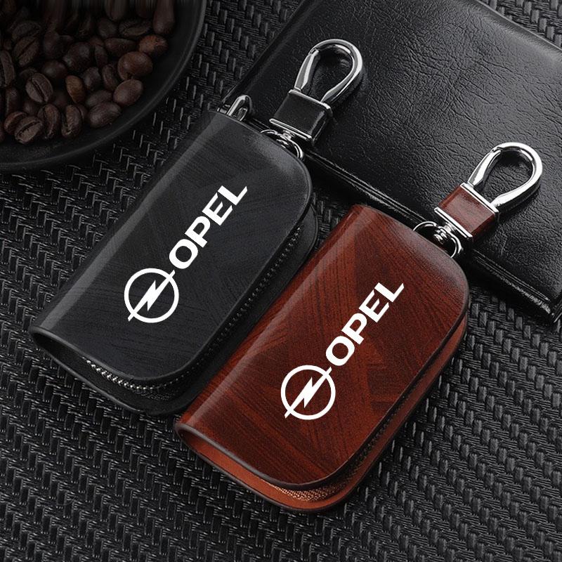 Autoschlüssel-Etui Tasche Schutzhülle Geldbörsenhalter Kette Schlüssel-Geldbörse Sammler für opel astra g h j insignia zafira corsa d c