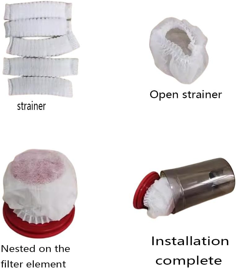 100pcs Disposable Vacuum Cleaner Filter Protective Cover - Washable Non-woven Fabric for Handheld Vacuum Cleaner