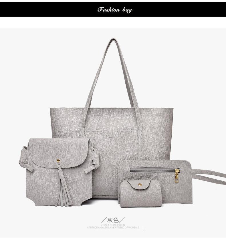 Shoulder Bag Women'S Bag Mom Bag Small Bag Change Bag Four-Piece Gift Messenger Bag
