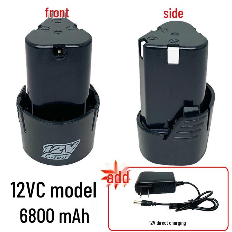 12V Cordless Electric Drill & Screwdriver - Rechargeable Lithium Battery, 16.8V Pistol Grip