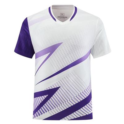 Anmurye Table Tennis Short Sleeve with Abstract Geometric Sports and Game Badminton Strength Practice Stylish Summer XL Men's Uniform, T-Shirt Print,