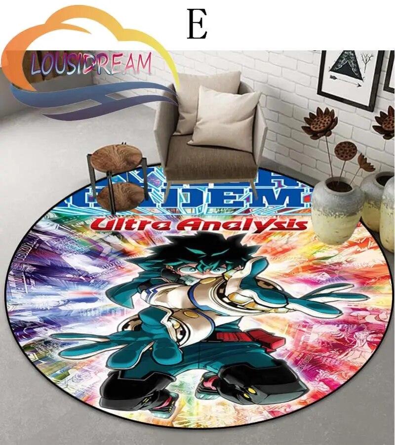 Cartoon My Hero Academia patternCarpet Round Carpet Home Decor Anti-slip  Area Rug {Customize Your Picture}