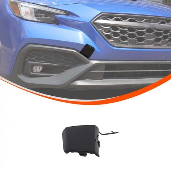 Solid Black ABS Front Tow Hook Cover Trim for Subaru WRX +
