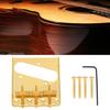 Metal Quality TL Electric Guitar Bridge Tailpiece Tail Part Set Accessory(Golden)