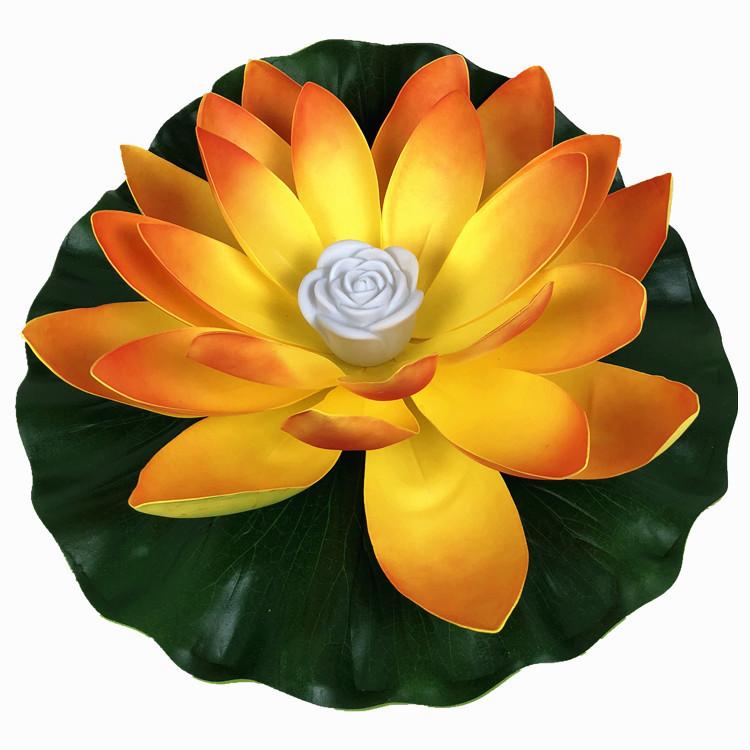 Beautiful Led Lotus Flower Lamp Water Floating Decorative Light With Battery Included For Outdoor And Indoor Use 18cm Red