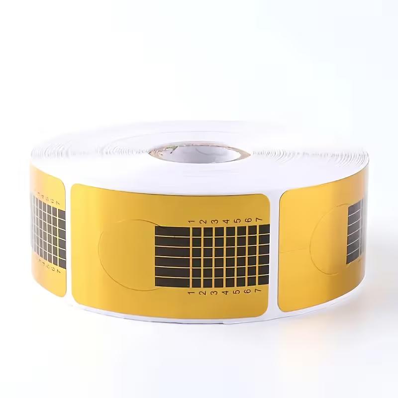 Nail art paper tray rectangular light therapy crystal nail extension golden finger tray nail glue finger tray