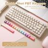 YUNZII B68 Wireless Mechanical Keyboard,Tri-Mode BT5.0/2.4GHz/USB-C,Cute PBT Keycaps,Hot Swappable Creamy Typing Gasket Mounted,RGB Backlit NKRO for