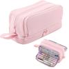 Large Capacity 4-Compartment Pencil Case,Multifunctional Color Pencil Pouch for School Supplies,Unisex Pencil Bag