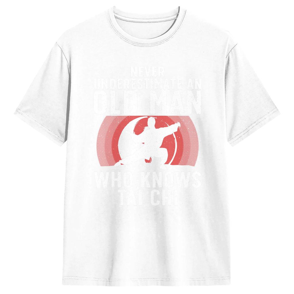 Tai Chi Tshirts Unisex Amazing Pure Cotton Tee Shirt O Neck Short Sleeve T Shirt Printed Clothing