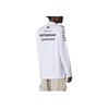 Adidas X Mercedes-Amg Petronas F1 Team Ss25 Modisches Vielseitiges Einfaches Gestreiftes Weiches Langarm-Poloshirt Herren Poloshirts Weiß Schwarz JX0757