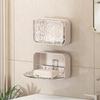 Bathroom Wall Mount Soap Holder Drainage Shelf Organizers Adhesive Mount Soap Dish Bathroom Organizers Soap Holder