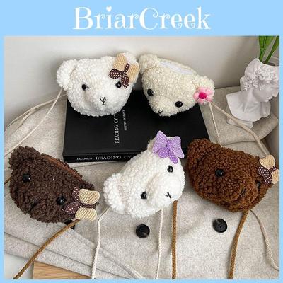Fashionable Mini Plush Teddy Bear Purse For Girls With Cartoon Animal Pattern