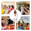 1pc Ice Cream Cone Holder Display Stand Birthday Wedding with Base Popcorn Reusable Ice Cream Cone Holder for Picnic Summer Camp