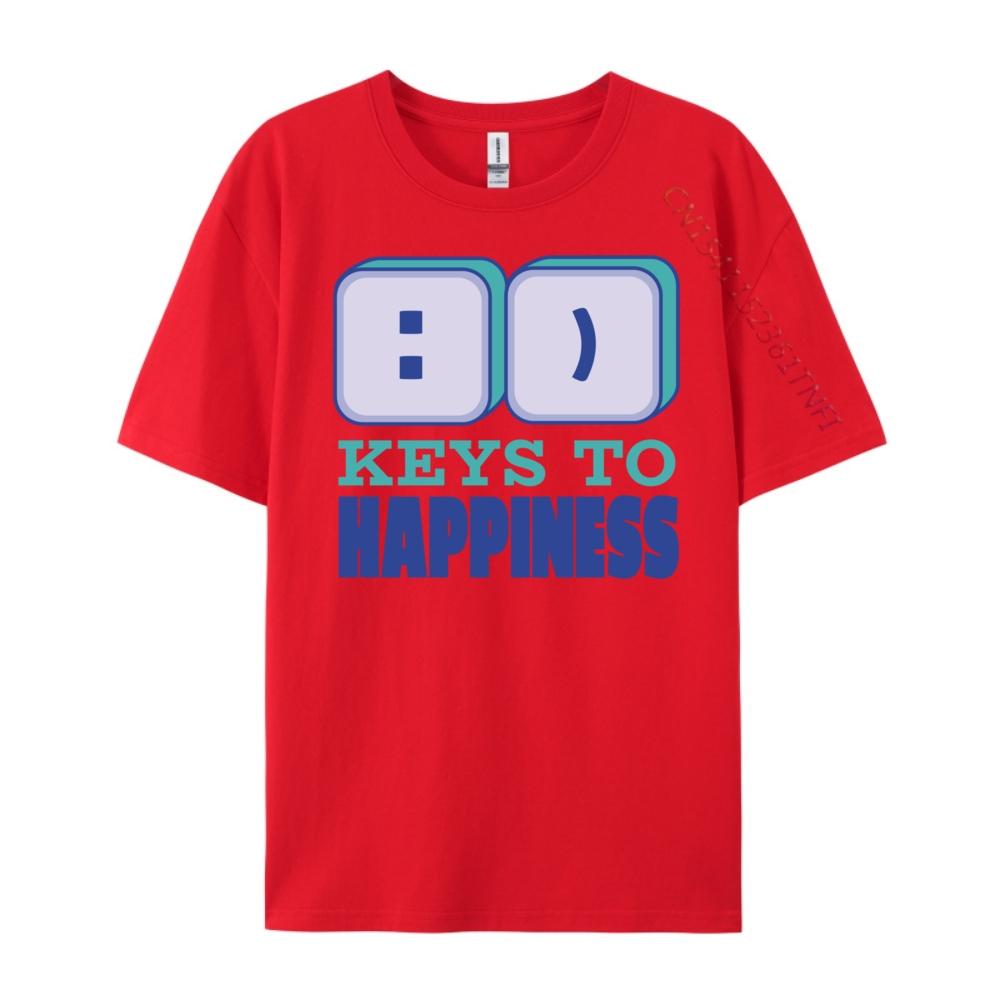 Find Your Keys To Happiness With Computer Green And White Graphic T Shirt T Shirt Men S