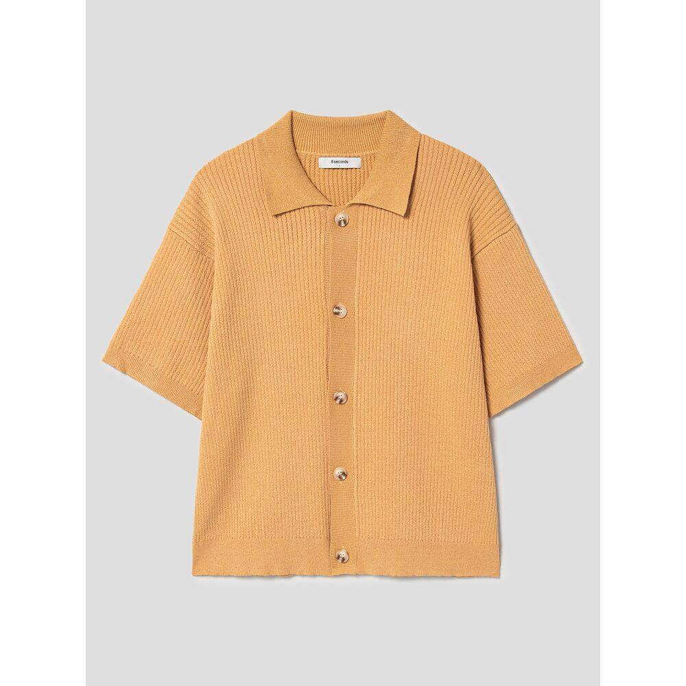 8Seconds Havana Collar Short Sleeve Cardigan Yellow (45465Afqae)