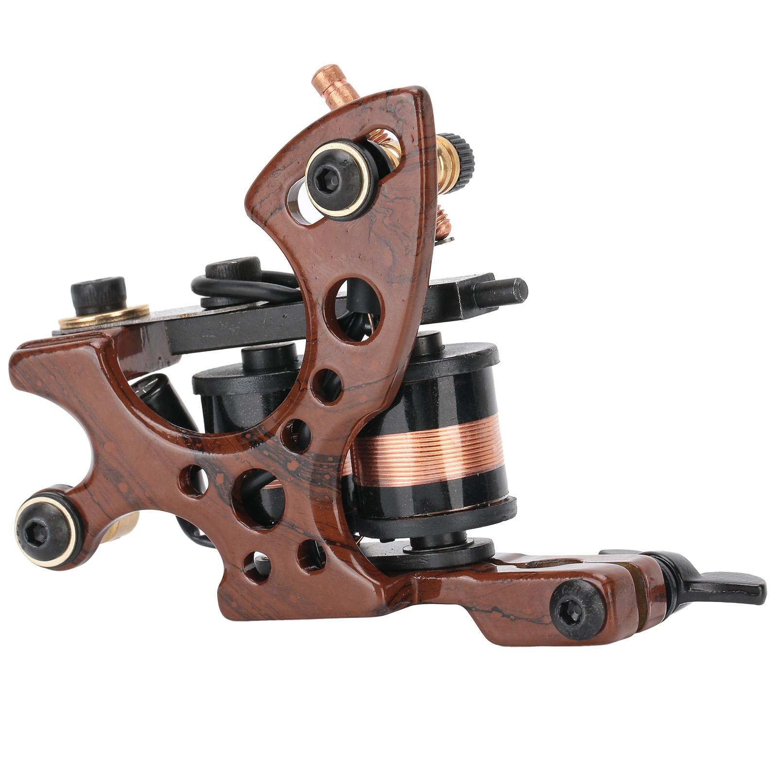 

Профессиональная тату-машинка катушечная лайнер шейдер тату-машинка сплав тату-принадлежности22014‑2 коричневая