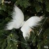 Sequin Bead Butterfly Ornament Fluff Hair Xmas Hanger New Party Decor  Holiday Event