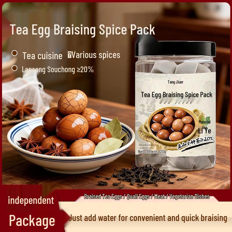 

Tang Jiuer Tea Egg Braising Mix - Individual 120g Packs, Just Add Water
