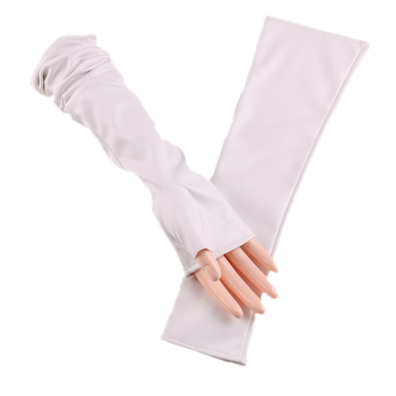 

Wedding Long Gloves Proms Gloves for Operas Stage Performances Evening Dinner Women Gloves Lady Gloves білий