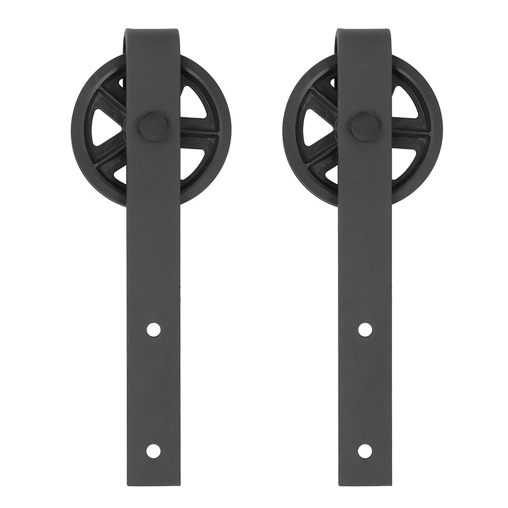 8FT Sliding Barn Door Hardware Roller Track Rail Kit Set for Closet Cabinet