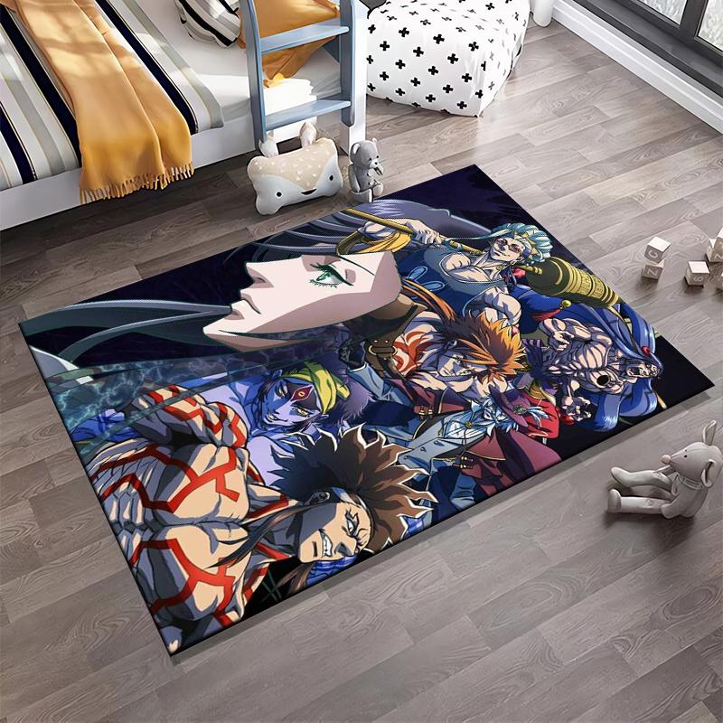 "Anime Style Carpet with Bold Characters and Vibrant Colors Design" Suitable for use as an anti-slip for living room bedroom sofas