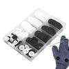 Round Buttons For Crafts 160X Knitting Buttons Mixed Sewing Buttons Black White 4-Hole Resin Buttons 5 Sizes With Compartment