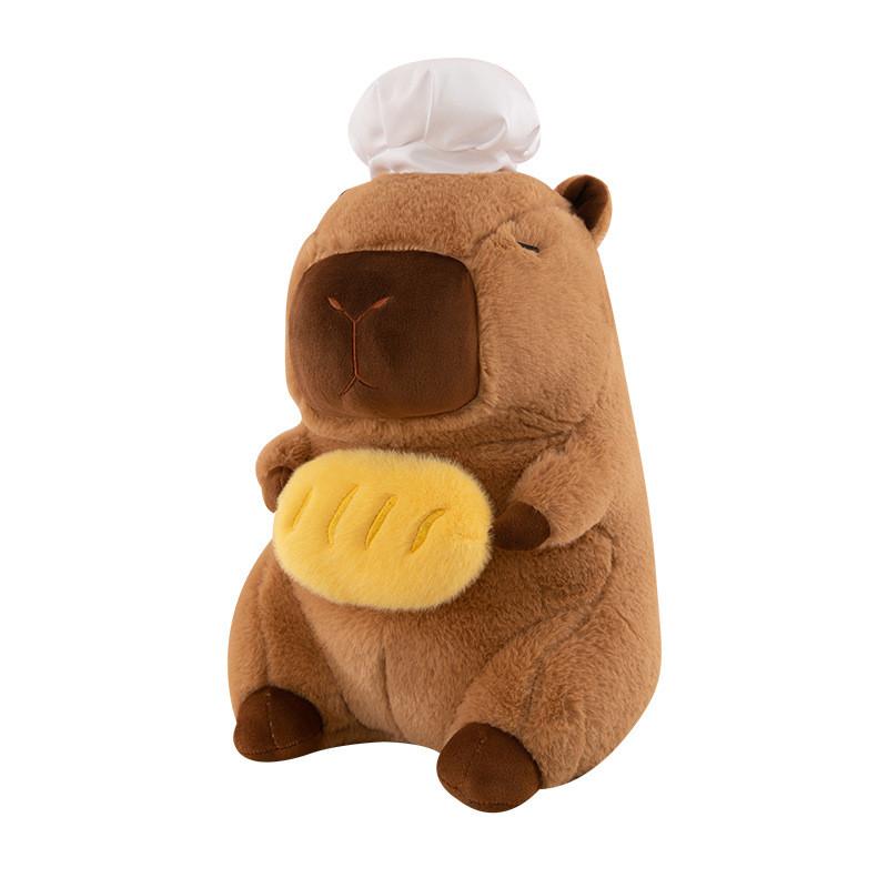 Toy Capybara Plush Chef Design Doll Birthday Gift Party Accessory Decoration