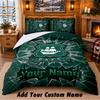 Plymouth Argyle FC Pattern Bedding 3Pcs Set Custom Name, Bed Sheet And Pillowcases For Home Bedroom
