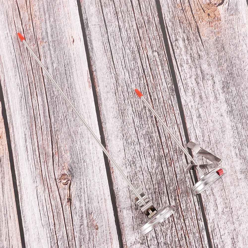 Frying BBQ Grill Oven Temperature Gauge Food Thermometer Stainless Steel Stem With Instant Read