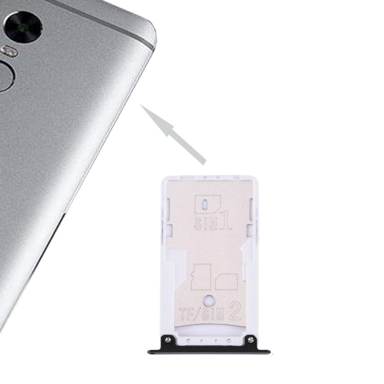 

Для Xiaomi Redmi Note 4X лоток для SIM-карты и SIM/TF-карты чёрный
