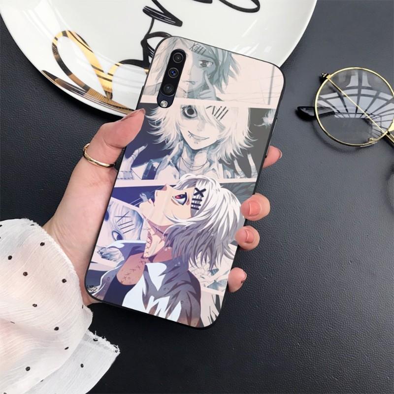 Anime Tokyo Ghouls Phone Case For Samung A32 A51 A52 NOTE 10 20 S10 S20 S21 S22 Pro Ultra Black PC Glass Phone Cover