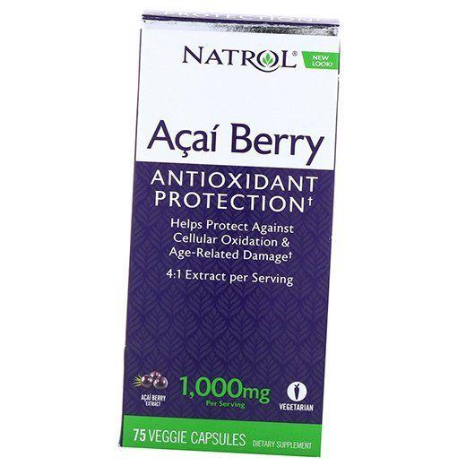 

Екстракт Ягід Асаї, Acai Berry 1000, Natrol 75вегкапс (71358003) 75vcaps