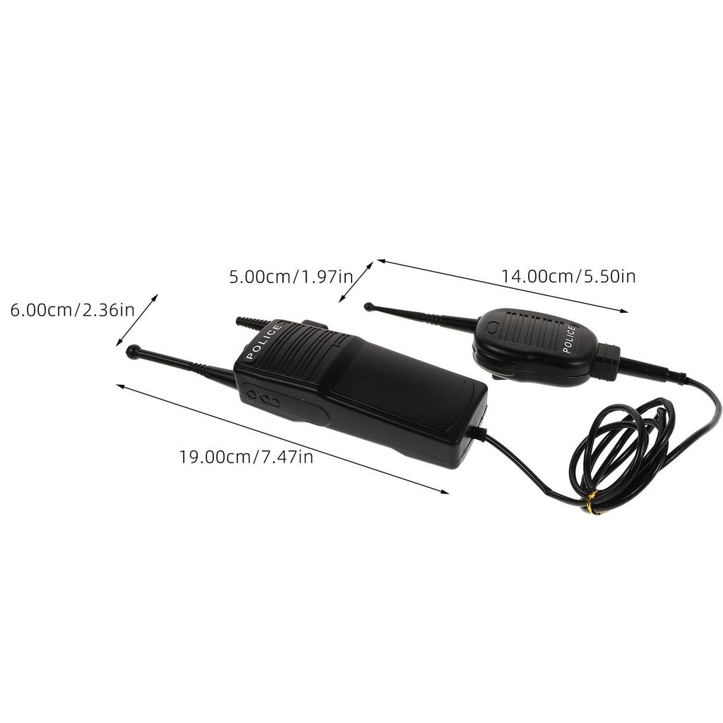LEDMOMO Dummy Kids Toy Police Officer Cosplay Equipment Walkie-Talkie Radio, Prop,