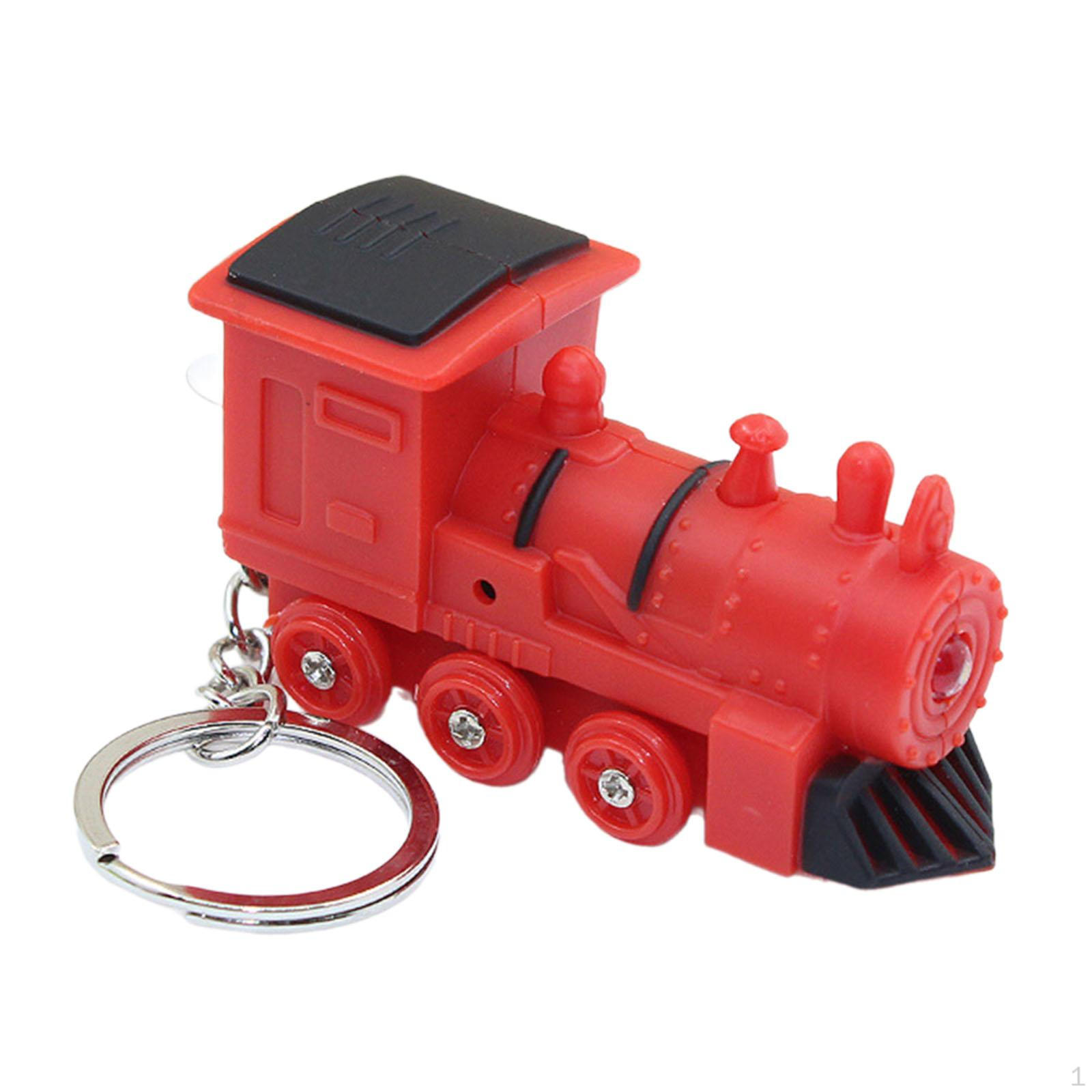 

Брелок-поезд с подсветкой — уникальный светодиодный аксессуар для сумки для особых случаев красный