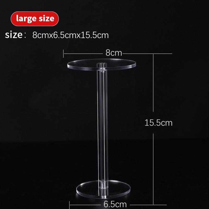 Transparent Frame Round Jewelry Blind Box Display Stand Acrylic Clear Bracelet Organizer Shelf Jewelry Storage Rack