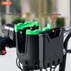 2 In 1 Motorcycle Cup Phone Holder for Stroller Bike Non-Slip Drink Water Bottle Holder with Phone Storage Mount