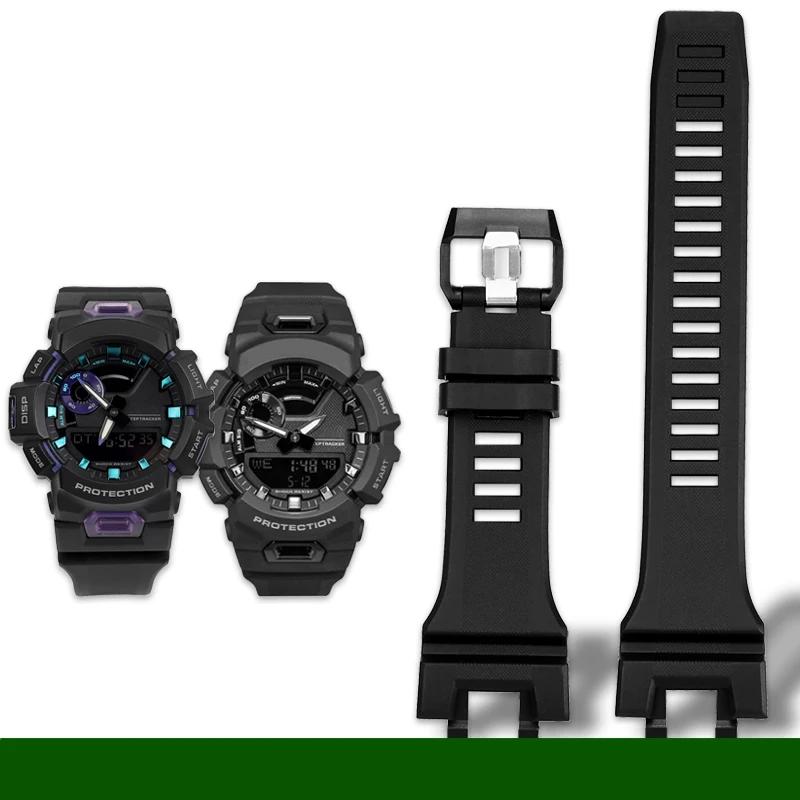 Для Casio GBA-900 Мужской ремешок Спортивный водонепроницаемый браслет GBA 900 Смоляной сменный ремешок для часов Со звеньями Аксессуары для часов GBA-900