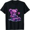 Goth Pastel Cute Creepy Kawaii Gamer Teddy Bear Gaming T-Shirt(2)