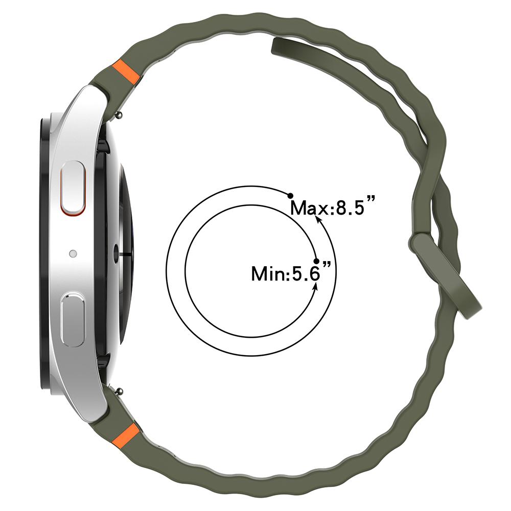 No Gap Silicone Strap for Samsung Galaxy Watch 7/6/5/4 Replacement Watch Band for Samsung Galaxy Watch FE